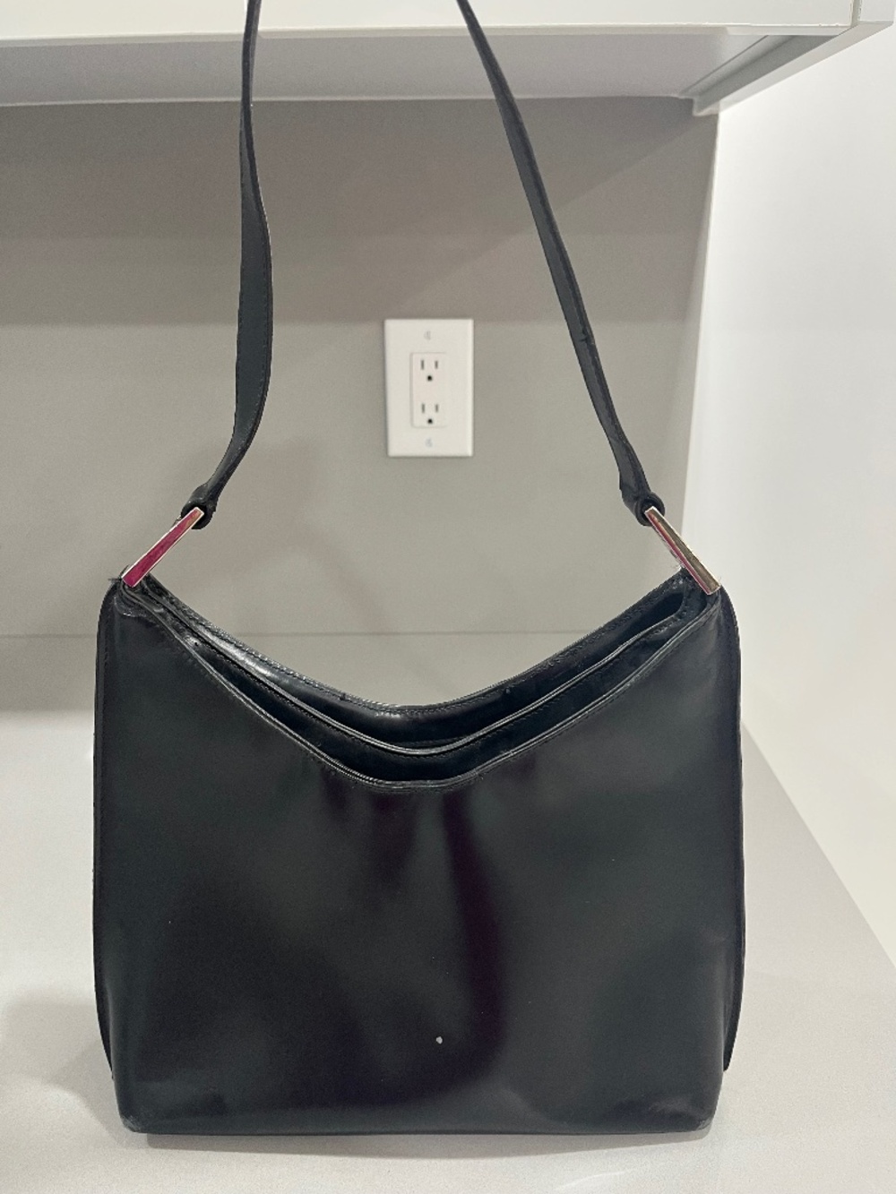 Gucci Black Handbag wth Nickel Hardware